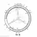 Fig. 18 - Steering wheel cover having clips