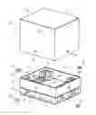 Fig. 01 - Packaging box including a buffering member disposed around a packaged article