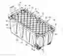 Fig. 01 - Container lid with surface features and connecting bridges