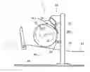 Fig. 01 - Method of and an arrangement for securing a trailing end of a web in a web roll to a surface of the roll
