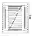 Fig. 17 - Adjustable gate, having multiple guttering systems, multiple impact-absorbing systems, multiple anti-warping systems, multiple anti-sagging systems, multiple personal-injury-eliminating systems, and self-centering angle-locking safety truss