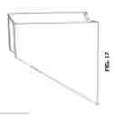 Fig. 18 - Adjustable gate, having multiple guttering systems, multiple impact-absorbing systems, multiple anti-warping systems, multiple anti-sagging systems, multiple personal-injury-eliminating systems, and self-centering angle-locking safety truss