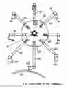 Fig. 01 - Machine for generating power by rotating metal pinwheels via hydraulic and gravitational forces
