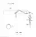 Fig. 54 - Using a freedom reflective and lens optical component for augmented or virtual reality display