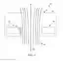 Fig. 07 - ELECTRODE ASSEMBLY HAVING PIERCE ELECTRODES FOR CONTROLLING SPACE CHARGE EFFECTS