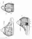 Fig. 14 - Multi-directional support system with flex support bars for use on footwear