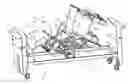 Fig. 01 - Adjustable bed with improved shear reducing mechanism