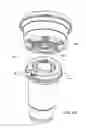 Fig. 12 - Cup lid with integrated container