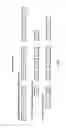 Fig. 10 - Configurations and positioning of contact bar segments on a capping board for enhanced current density homogeneity and/or short circuit reduction