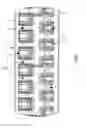 Fig. 12 - Configurations and positioning of contact bar segments on a capping board for enhanced current density homogeneity and/or short circuit reduction