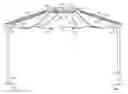 Fig. 01 - FABRIC PANEL FOR HARD TOP GAZEBO CEILING/FABRIC PANEL INSERT FOR HARD TOP GAZEBO APPARATUS AND A METHOD OF USING SAME