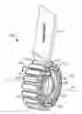 Fig. 01 - Bladed rotor disk including anti-vibratory feature