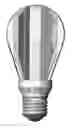 Fig. 01 - LED lamp with fins functioning as radiating heat sinks