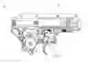 Fig. 01 - Gear checked construction for toy guns