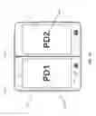 Fig. 14 - Seam minimization in a handheld dual display device
