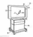 Fig. 01 - Input device and electronic information board system with a movable object movable in a slant direction