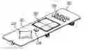 Fig. 01 - Portable electronic device with a surface mounted technology touch pad
