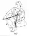 Fig. 02 - Knee-rest for use with indian classical violin