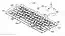 Fig. 01 - Magnetically biased retracting key assembly and keyboard