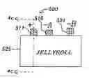 Fig. 01 - Merged battery cell with interleaved electrodes