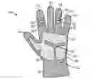 Fig. 01 - GLOVE HAVING TWO-DIMENSIONAL INJECTION MOLDED COMPONENTS