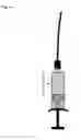 Fig. 15 - Vacuum expanded dry composition and syringe for retaining same