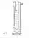 Fig. 08 - Sludge concentrator assembly with varying first stage separator, combined with a second stage, clean flow outlet incorporating fixed and variable flow restrictor orifices