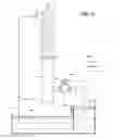 Fig. 20 - Sludge concentrator assembly with varying first stage separator, combined with a second stage, clean flow outlet incorporating fixed and variable flow restrictor orifices
