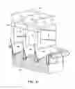 Fig. 09 - VENTILATION MODULE & ASSEMBLY WITH TWO STAGE INJECTION MOLDING FORMATION OF RIGID FRAME AND HINGEDLY ATTACHED FLAPS AND DIE/MOLD ASSEMBLY FOR CREATING THE VENTILATION MODULE