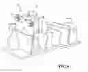 Fig. 11 - Collapsible laundry and accessory basket with wheeled and carryable configurations
