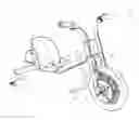 Fig. 01 - Powered personal mobility vehicle with rotating wheels