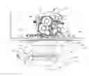 Fig. 01 - Hull mounted, steerable marine drive with trim actuation