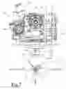 Fig. 08 - Hull mounted, steerable marine drive with trim actuation