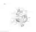 Fig. 03 - Washing machine with water supply distributor