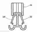 Fig. 01 - Fastening device for installing a fitting in a holed thin wall