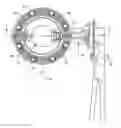 Fig. 01 - Butterfly valve having integral gaskets for its inlet and outlet seats