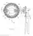 Fig. 02 - Butterfly valve having integral gaskets for its inlet and outlet seats