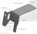 Fig. 01 - Two-piece detachable bracket for supporting pool deck-lid modules covering below deck troughs housing powered pool cover systems