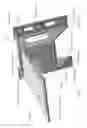 Fig. 06 - Two-piece detachable bracket for supporting pool deck-lid modules covering below deck troughs housing powered pool cover systems