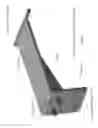 Fig. 07 - Two-piece detachable bracket for supporting pool deck-lid modules covering below deck troughs housing powered pool cover systems