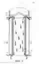 Fig. 02 - Storage container for irradiated fuel comprising shock-absorbing case guide rails