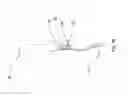 Fig. 12 - Device for fixing and electrical contacting a facing element of an aircraft on a support structure