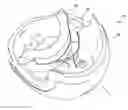Fig. 01 - Anti-release protective helmet, in particular for sporting use