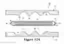 Fig. 13 - Method of manufacturing a contoured fluid-filled chamber with a tensile member