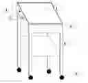 Fig. 01 - Illuminated surgical utility table