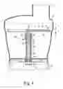 Fig. 05 - Food processing device with an externally operated adjustment mechanism
