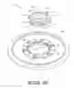 Fig. 09 - Adapter plate for a rotary floor scrubbing machine