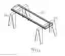 Fig. 11 - Collapsible portable panel saw and method