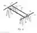 Fig. 13 - Collapsible portable panel saw and method