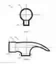 Fig. 15 - Roofing and nail removal hammer